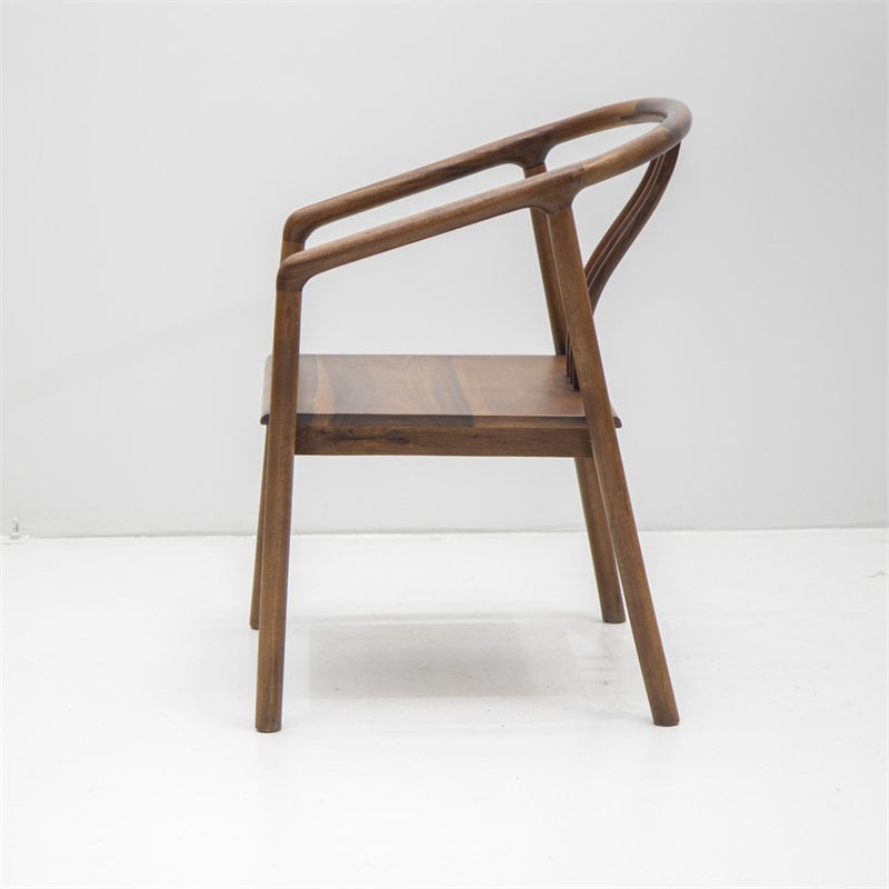 Silla de madera Live Edge única hecha a mano, silla de madera de resina epoxi