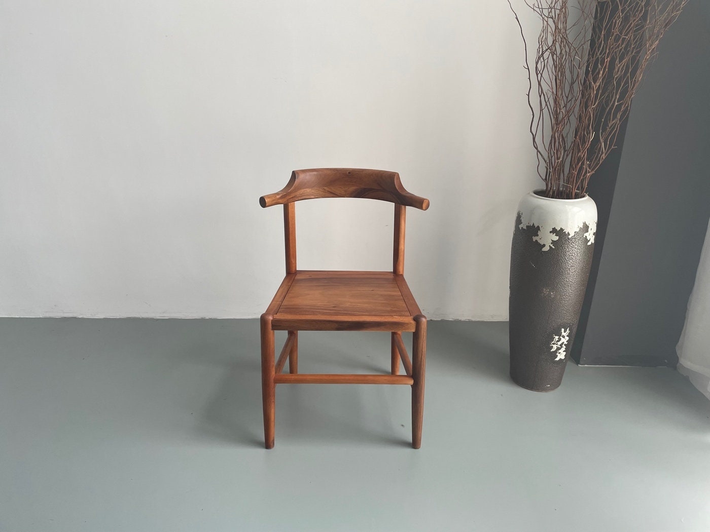 Walnut Dining chair, Dining chair, Family Style chair, Family Dining chair,not black Walnut chair, leather chair