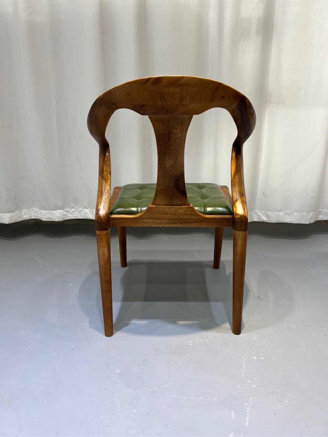 wood chair, chair, Mid Century Modern leather Chair, Leather Chairs, Mid Century Chair