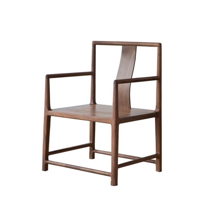 Unique handmade dining chairs made of solid black walnut,  desk chair, wooden chair