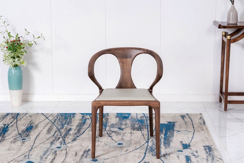 Butterfly black walnut chair, Mid Century Danish Modern Dining Chair