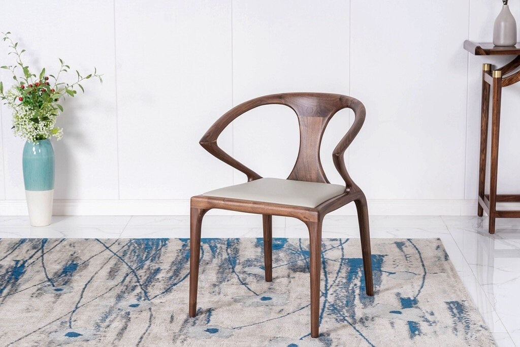 Butterfly sort valnød stol, Mid Century Danish Modern Dining Chair