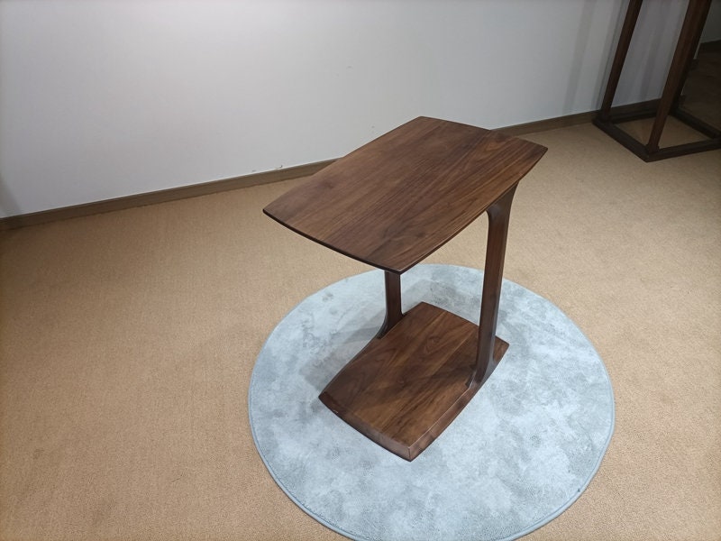 Small Rustic Wood end table, Minimalist end table, coffee table, end table, bed side table - SlabstudioHongKong