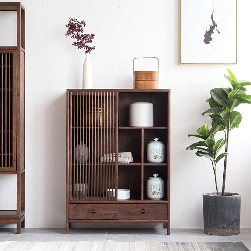 Japanese style cabinet, wood cabinet, kitchen storage cabinet, easy take cabinet, Funky Storage Cabinet - SlabstudioHongKong