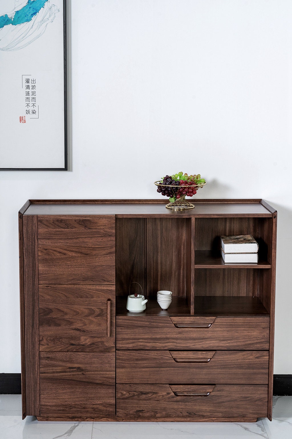 Rustic wood Storage Cabinet, handmake furniture, wood filing cabinet - SlabstudioHongKong