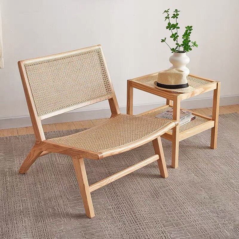 Moderner Lounge-Sessel, Lounge-Stuhl, Eschenholz-Mid-Century-Modern-Stuhl