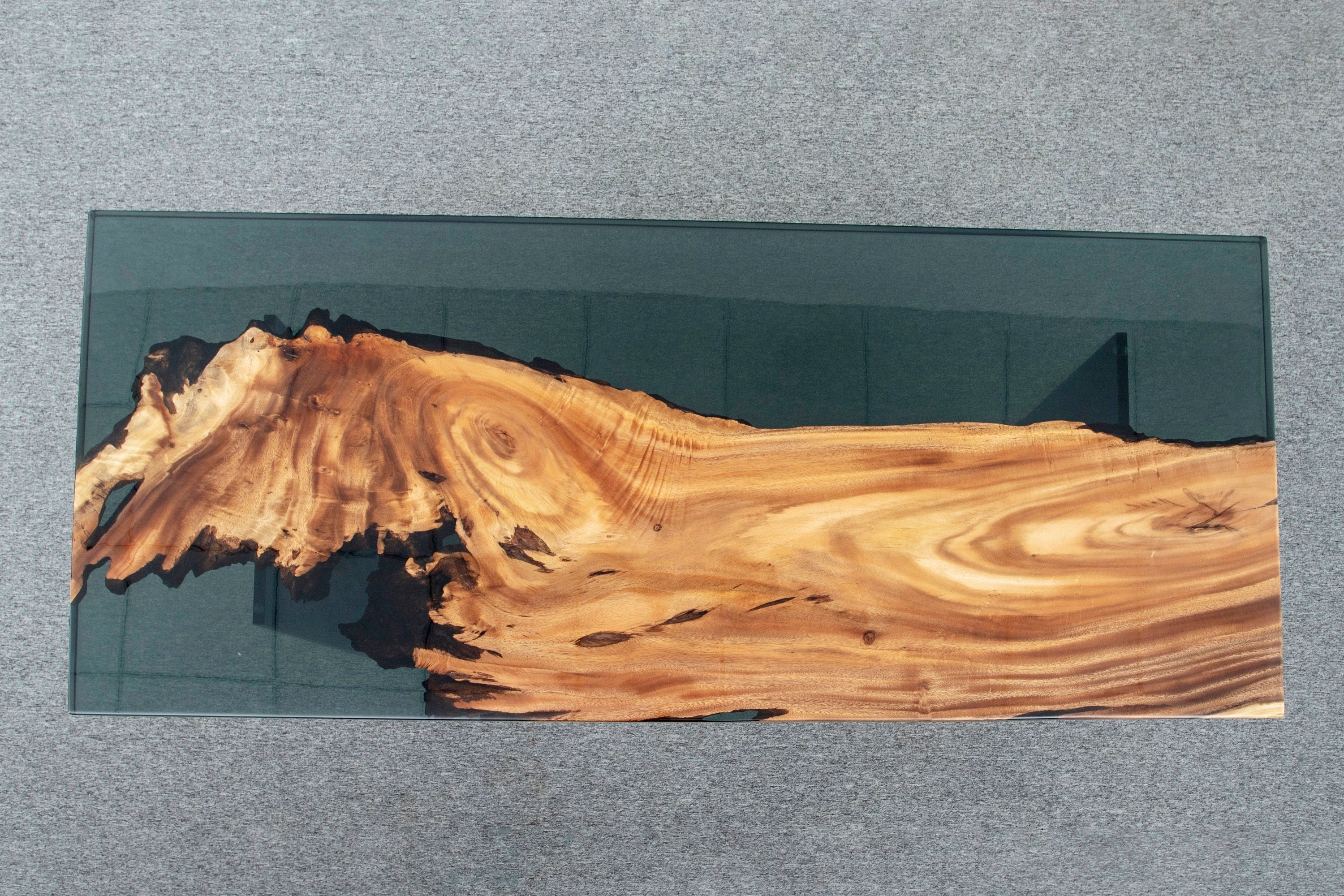 Epoxy Resin Table, Live Edge Epoxy River Table, Dining Room Wood Furniture