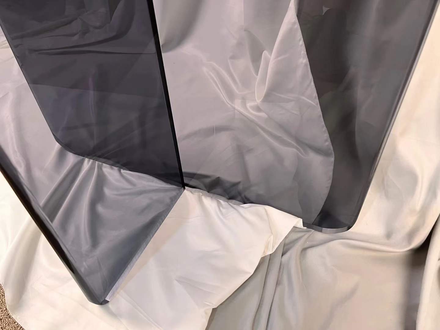 schwarzes Acryl-Tischbein, transparentes Tischbein, Platten-Acrylbein, Stärke: 2 cm (2er-Set)