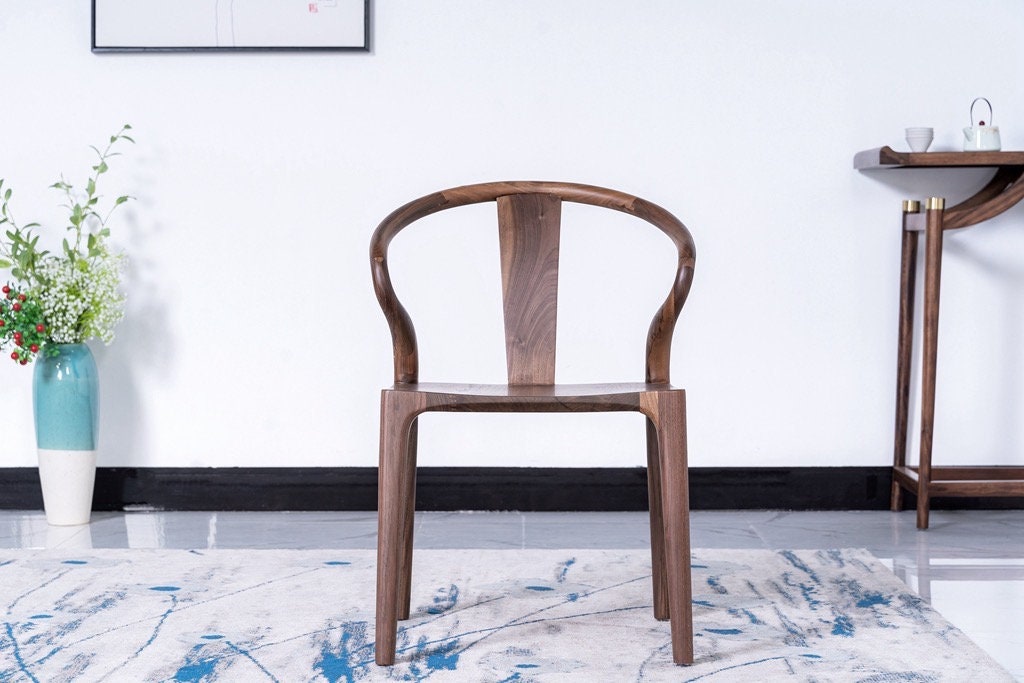 Elbow Chair, custom to make, black walnut high quality chair, Mid Century Modern Chair