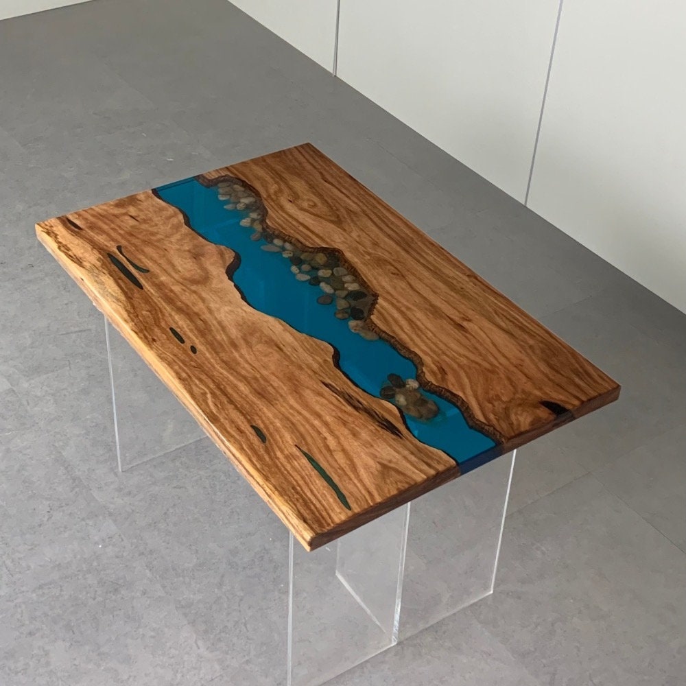 Handmade Epoxy Table, Resin Table, Epoxy Resin Coffee Table, Live Edge Dining Table