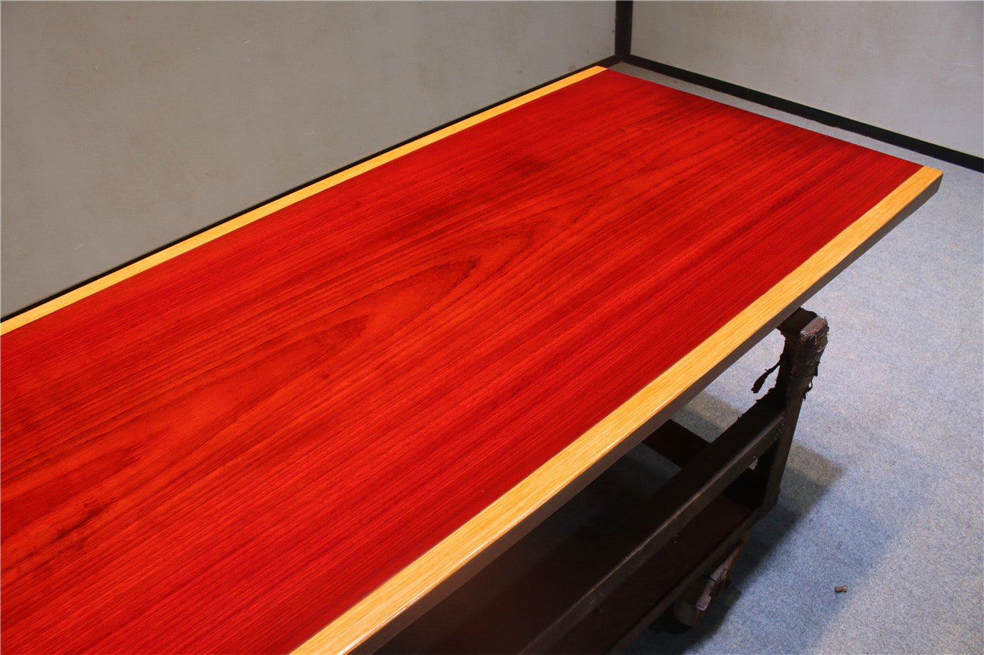 Original red color table, Padauk wood table, Padauk dinning table 
