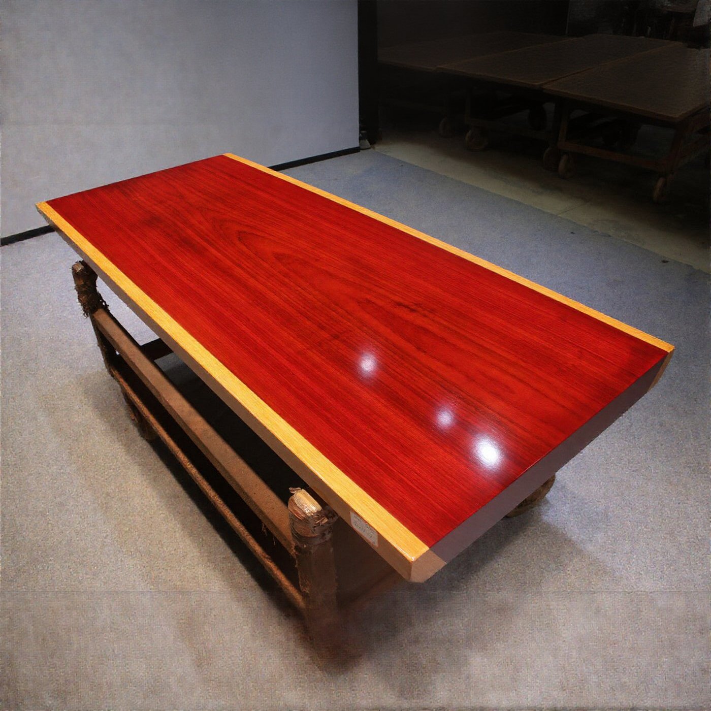 Original red color table, Padauk wood table, Padauk dinning table ...