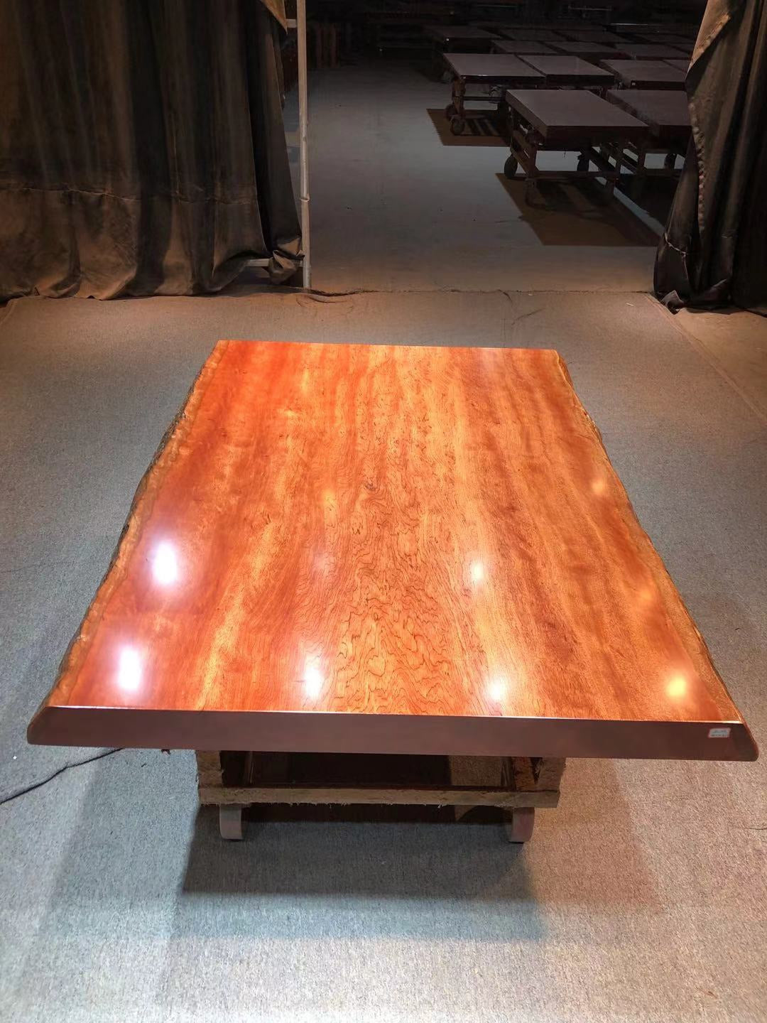 Wooden slab farm table, Bintangor wood slab for table, Slab Garden Furniture - SlabstudioHongKong