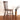 Windsor High Back Black Walnut Wood Chair