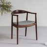 Mid Century Modern solid black walnut Chair,leather Vintage chair, Dining chair, Dining chair - SlabstudioHongKong