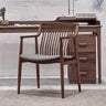 Solid walnut desk chair, Mid Century Modern black walnut Chair, ash Dining chair - SlabstudioHongKong