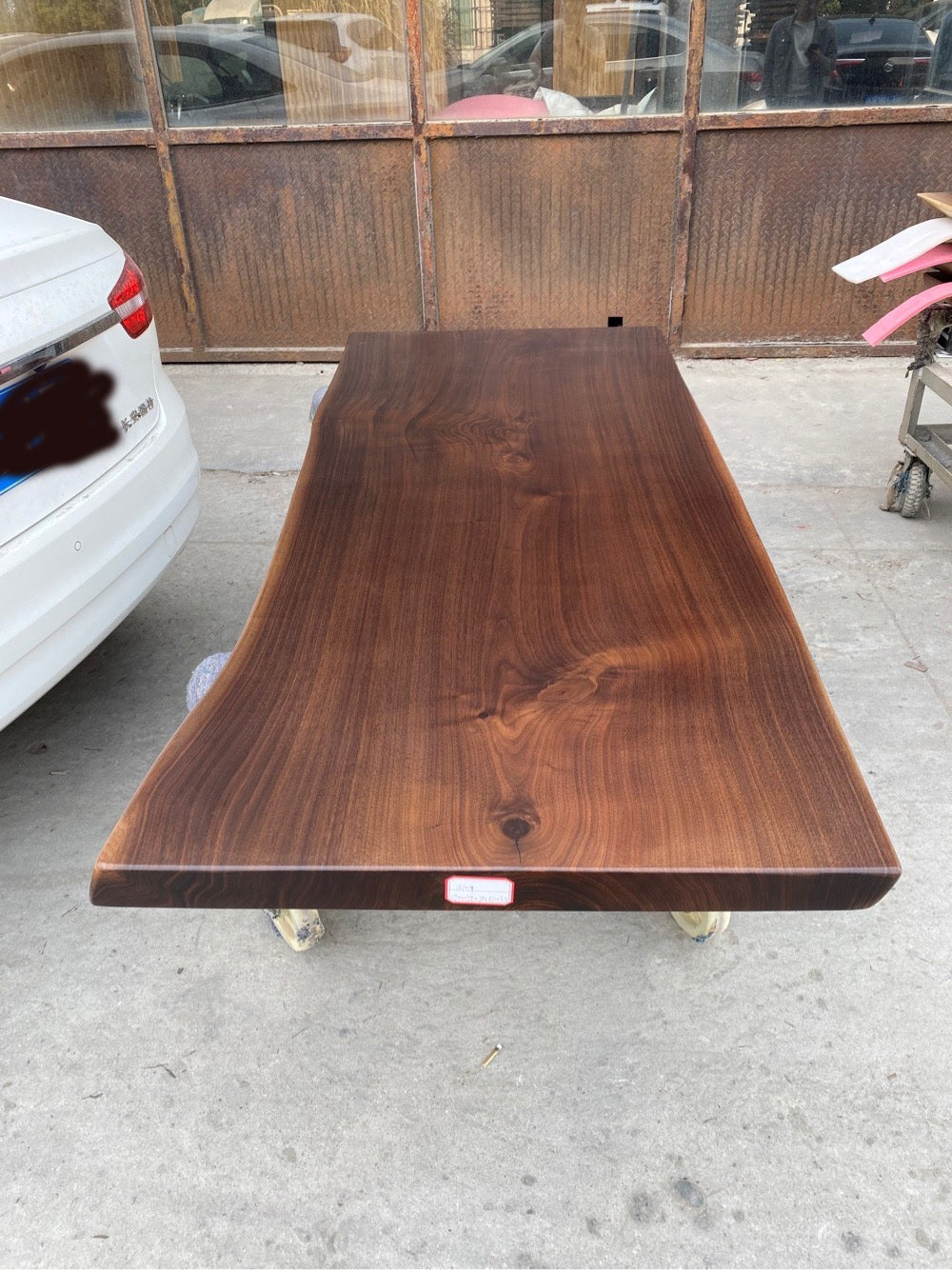 Solid Black American Walnut Slab, Live Edge Desk, Custom Table Top - SlabstudioHongKong