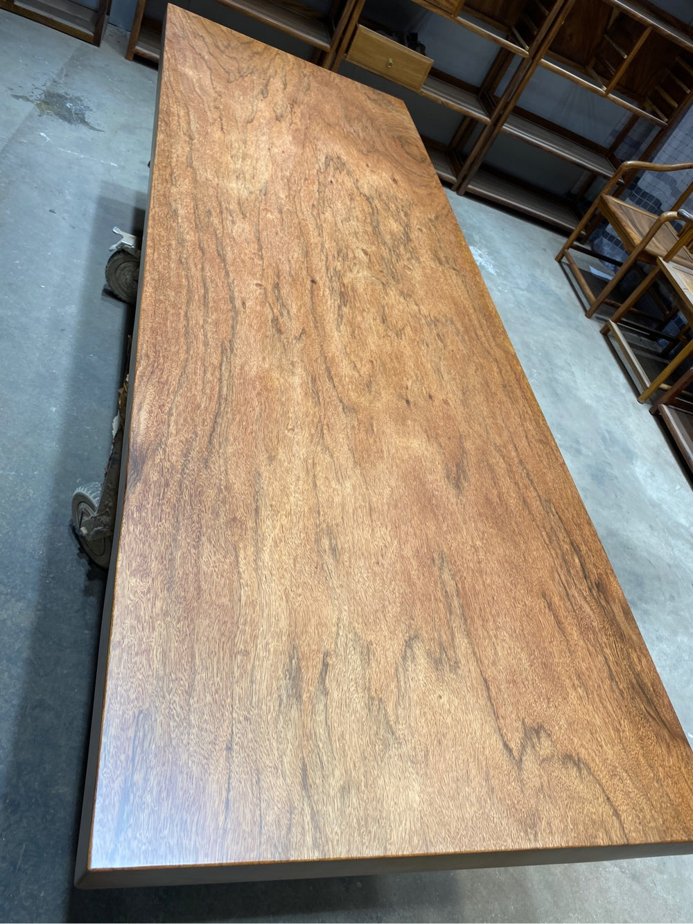 Slab table, Live Edge Kitchen Table, Congo walnut slab, Walnut Dining Table 