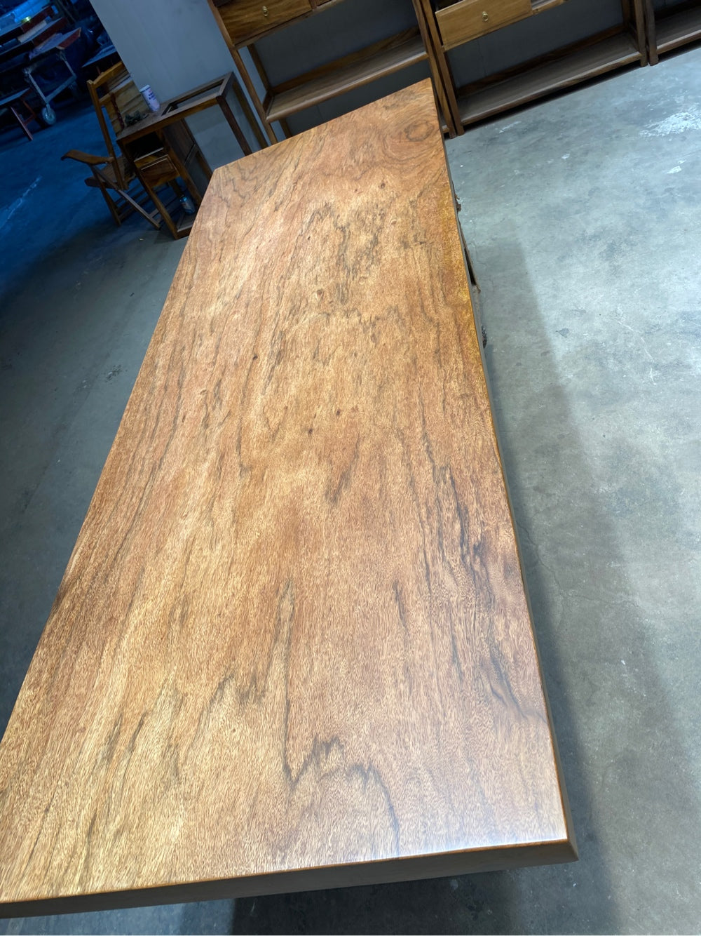 Slab table, Live Edge Kitchen Table, Congo walnut slab, Walnut Dining Table 