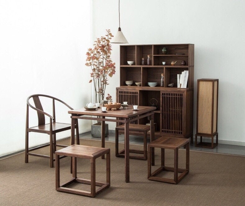 Extra large sideboard, black walnut wood sideboard, 3 combination ,3 cabinet,  can separate sideboard, - SlabstudioHongKong