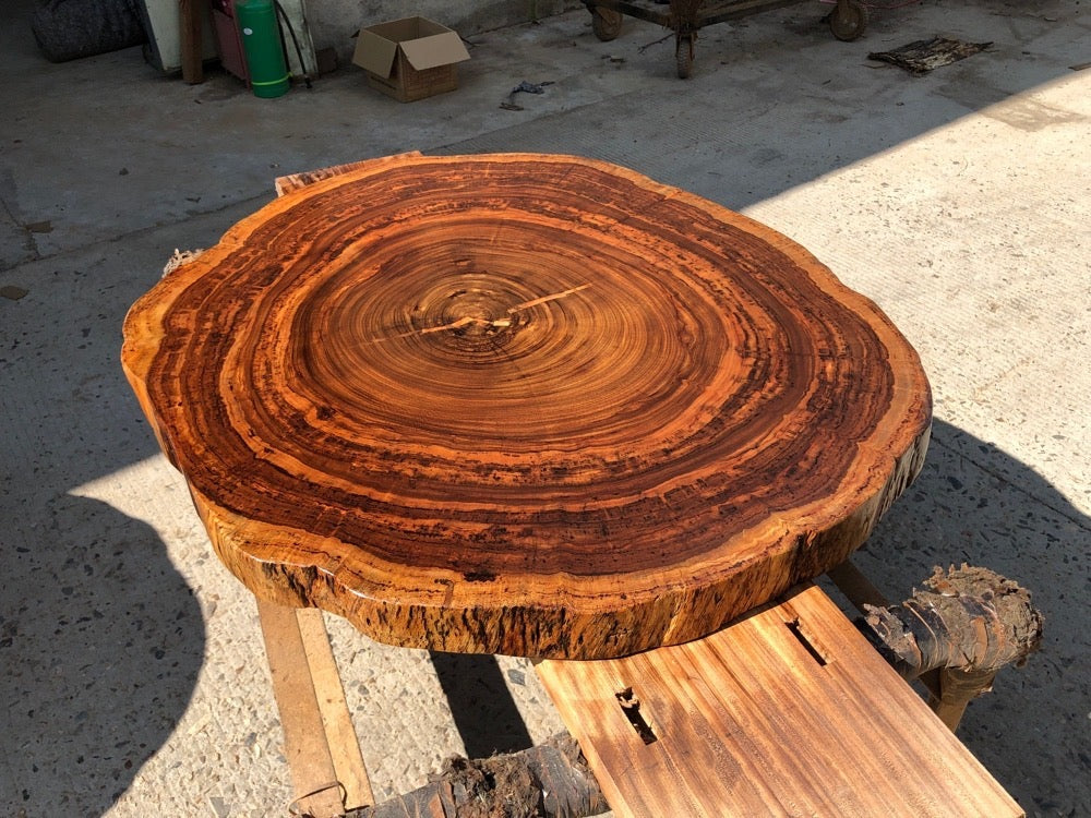 live edge round coffee table, coffee table wood, concrete coffee table, target coffee table - SlabstudioHongKong