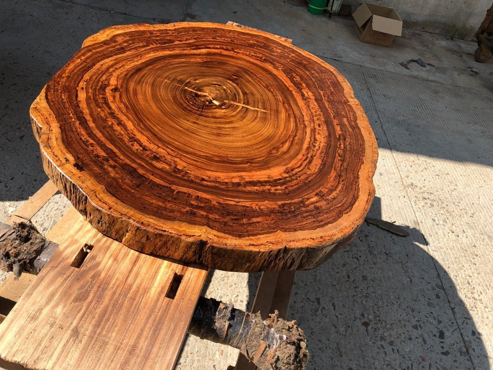 live edge round coffee table, coffee table wood, concrete coffee table, target coffee table - SlabstudioHongKong
