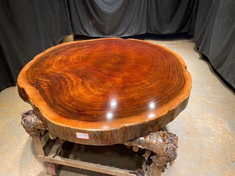 Outdoor live edge coffee table, Okan coffee table, wooden coffee table, coffee table with storage - SlabstudioHongKong