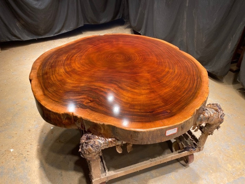 Outdoor live edge coffee table, Okan coffee table, wooden coffee table, coffee table with storage - SlabstudioHongKong