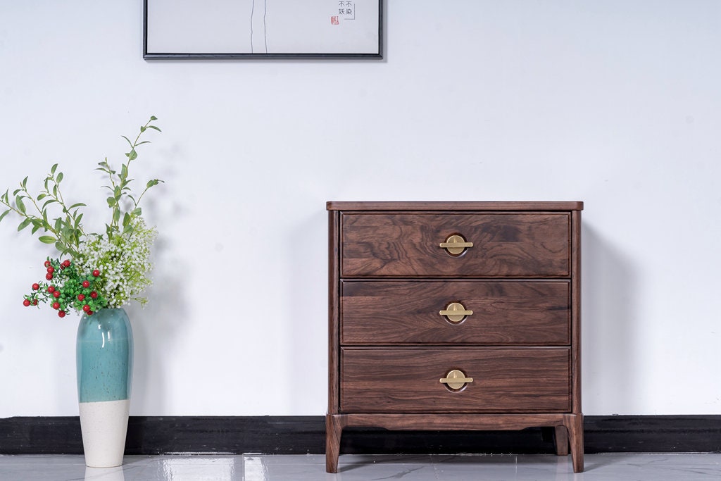 Zebra wood  Dresser table, hard wood furniture, Minimalist modern design for decoration, - SlabstudioHongKong