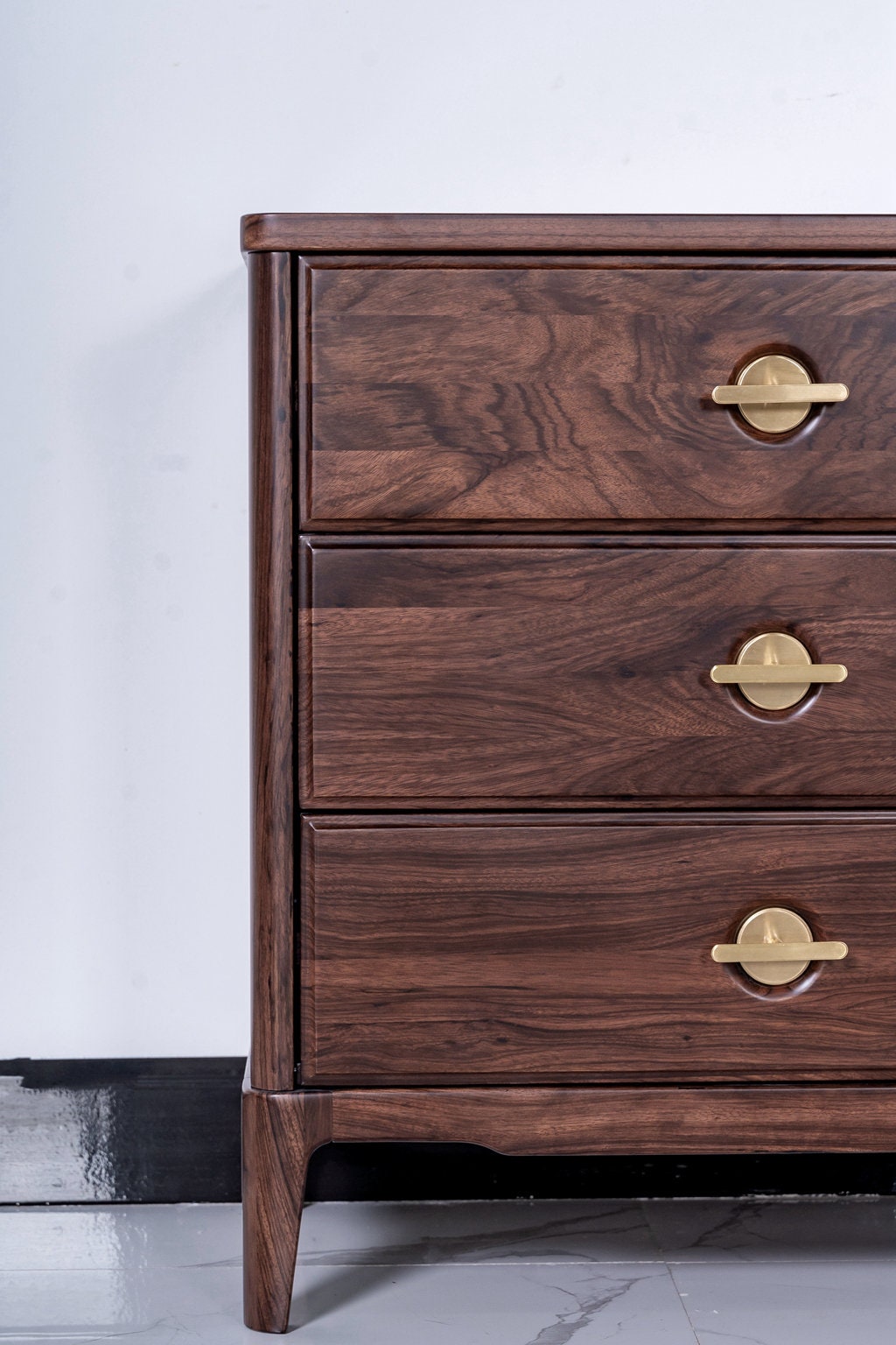 Zebra wood  Dresser table, hard wood furniture, Minimalist modern design for decoration, - SlabstudioHongKong