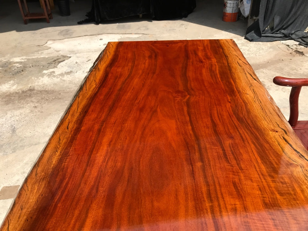 wood slabs for table tops uk, Rhodesian Copal wood slab dining table, wood slab table top - SlabstudioHongKong