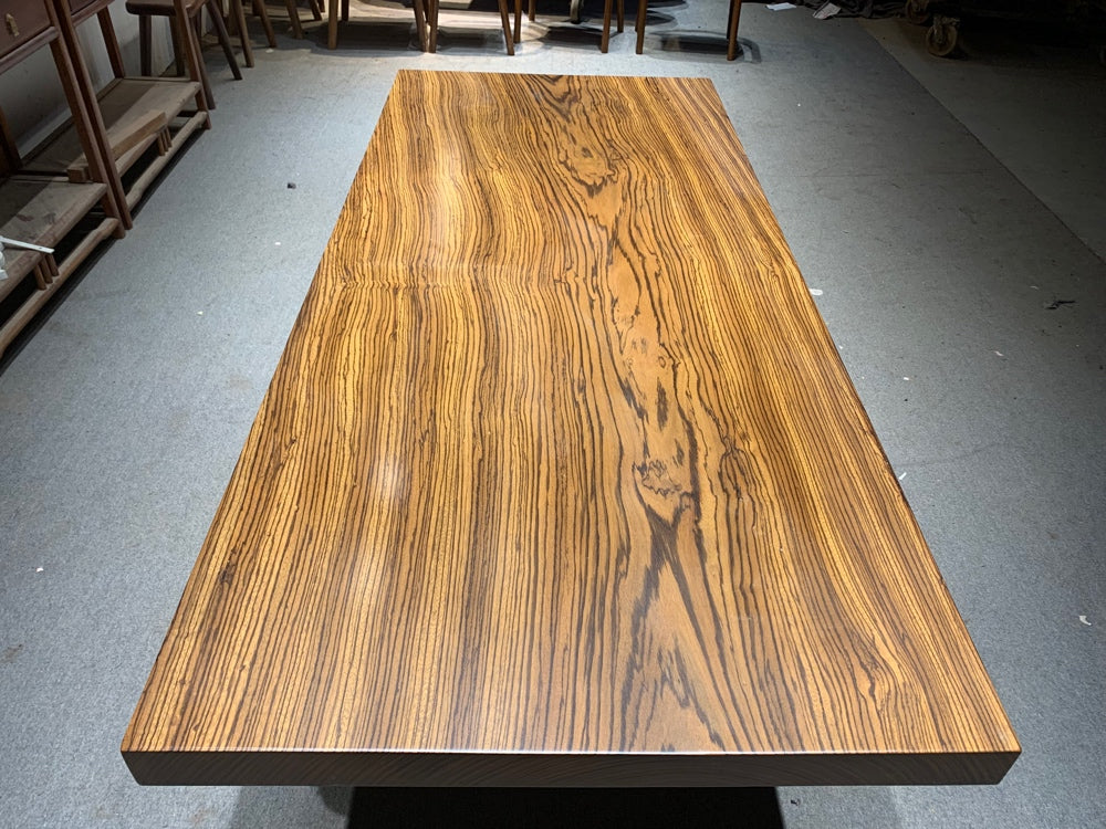 Zingana wood slab tables, Slab wood dining table - SlabstudioHongKong