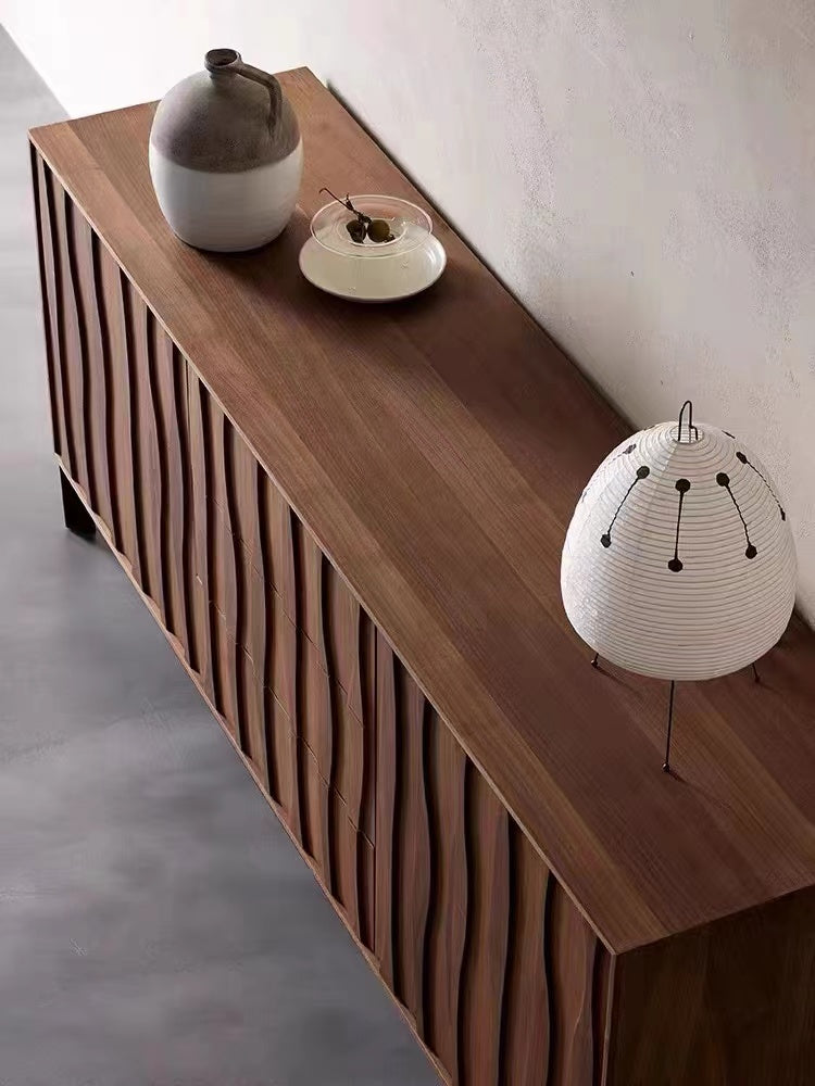 solid walnut sideboards, solid walnut bedroom furniture, black walnut sideboard - SlabstudioHongKong