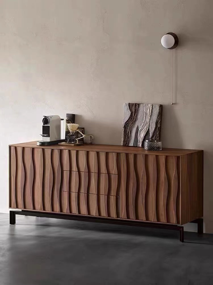 solid walnut sideboards, solid walnut bedroom furniture, black walnut sideboard - SlabstudioHongKong
