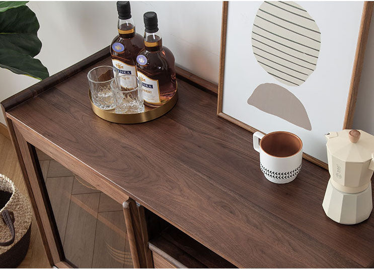 walnut wood cabinet, wood cupboard, high quality wood storage cupboard, walnut cabinets - SlabstudioHongKong