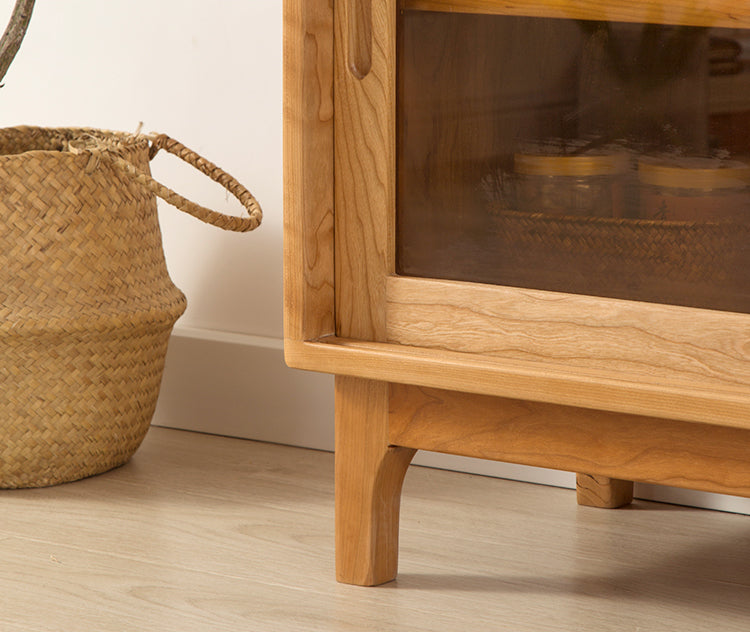 wood cabinet, Cherry wood cupboard, high quality cabinet - SlabstudioHongKong
