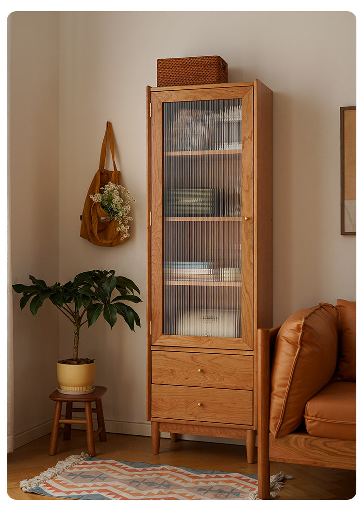Display cabinet, ash stained cabinets, cherry cabinets, painting wood cabinets - SlabstudioHongKong