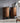 Europe style mid century solid black walnut furniture, round mid century cabinet - SlabstudioHongKong
