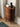 Europe style mid century solid black walnut furniture, round mid century cabinet - SlabstudioHongKong
