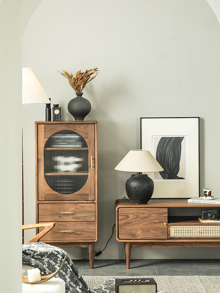 honey oak cabinet, display cabinet, wooden bar cabinet, modern wood kitchen cabinets - SlabstudioHongKong