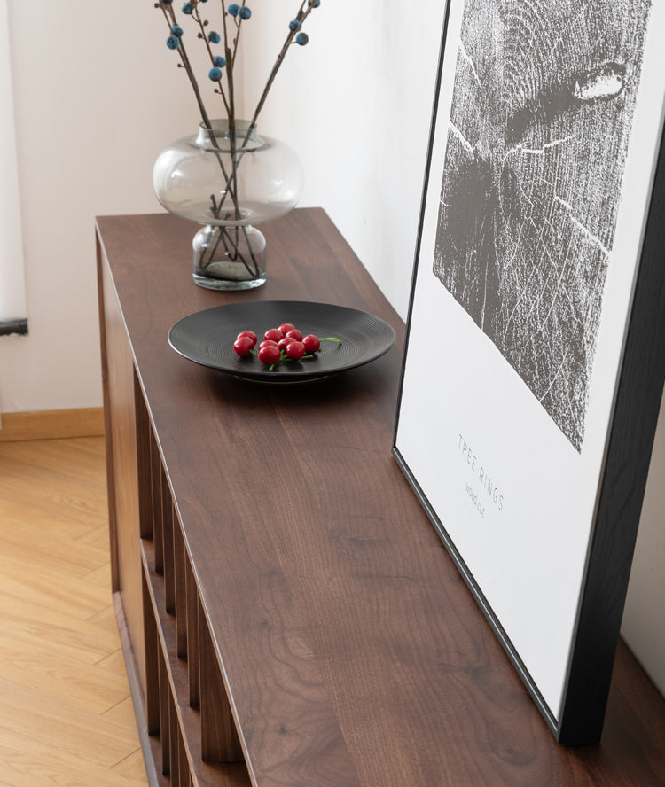 large solid walnut sideboard, White oak sideboard, walnut sideboard - SlabstudioHongKong
