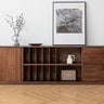 large solid walnut sideboard, White oak sideboard, walnut sideboard - SlabstudioHongKong