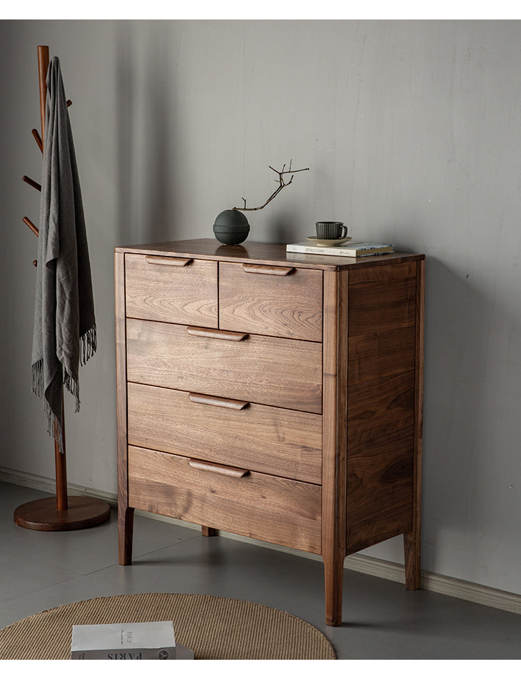 modern solid walnut cabinets, walnut buffet cabinet, walnut cabinet kitchen, walnut filing cabinet - SlabstudioHongKong