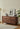 Stylish Wave Solid Black Walnut Wood Dresser