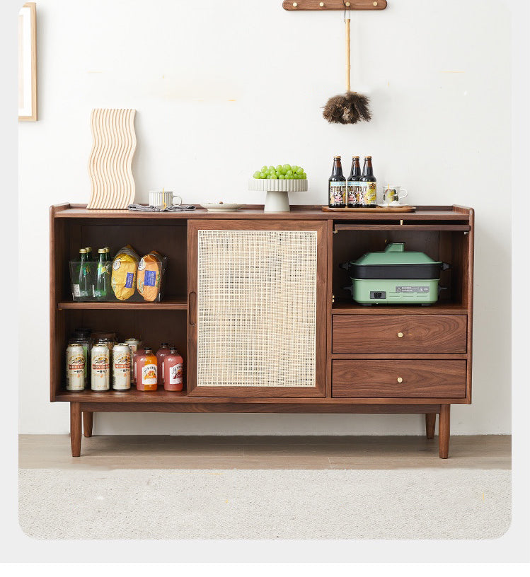 solid walnut bedroom furniture, sideboard cabinet, buffet sideboard - SlabstudioHongKong