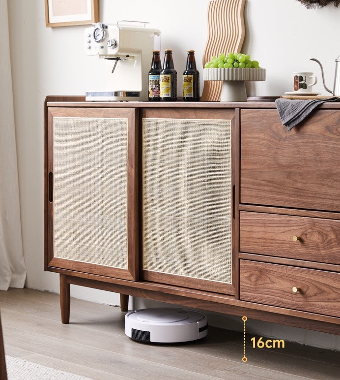 solid walnut bedroom furniture, sideboard cabinet, buffet sideboard - SlabstudioHongKong