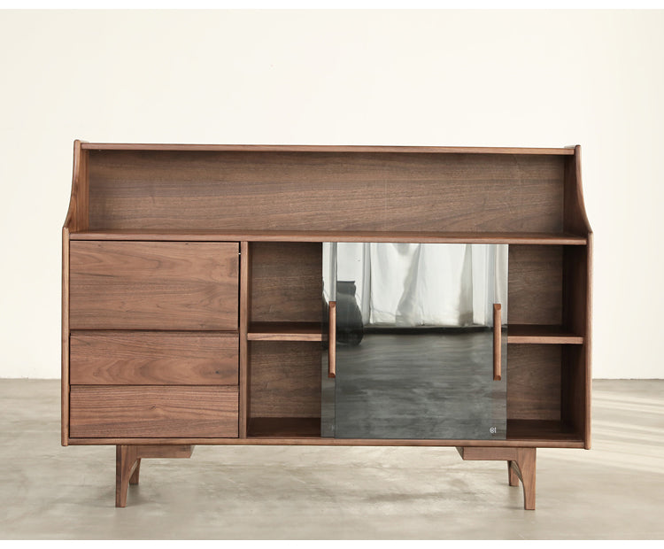 solid walnut kitchen cupboard, maple kitchen cabinets, natural wood kitchen cabinets - SlabstudioHongKong