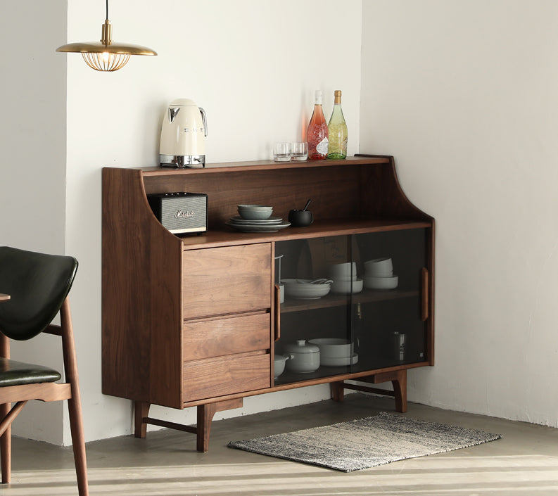 solid walnut kitchen cupboard, maple kitchen cabinets, natural wood kitchen cabinets - SlabstudioHongKong