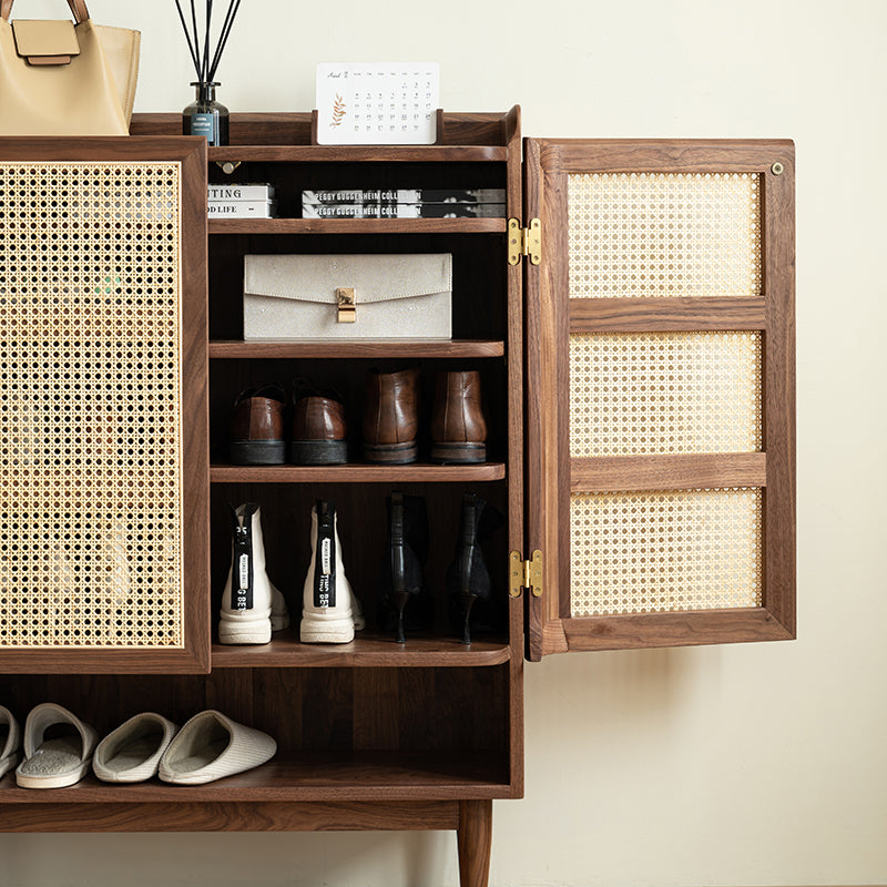solid walnut shoe cabinet, shoe cabinet , shoe cabinet, shoe storage cabinets - SlabstudioHongKong