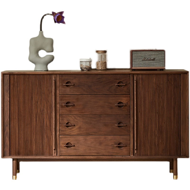 solid walnut sideboard, seno walnut sideboard, walnut buffet sideboard - SlabstudioHongKong